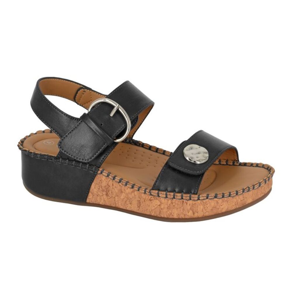 Cipriata Womens/Ladies Mirian PU Sandals / Black